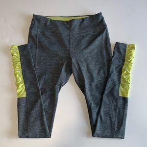 Mountain Hardwear Gray and Yellow XS Athletic Leggings